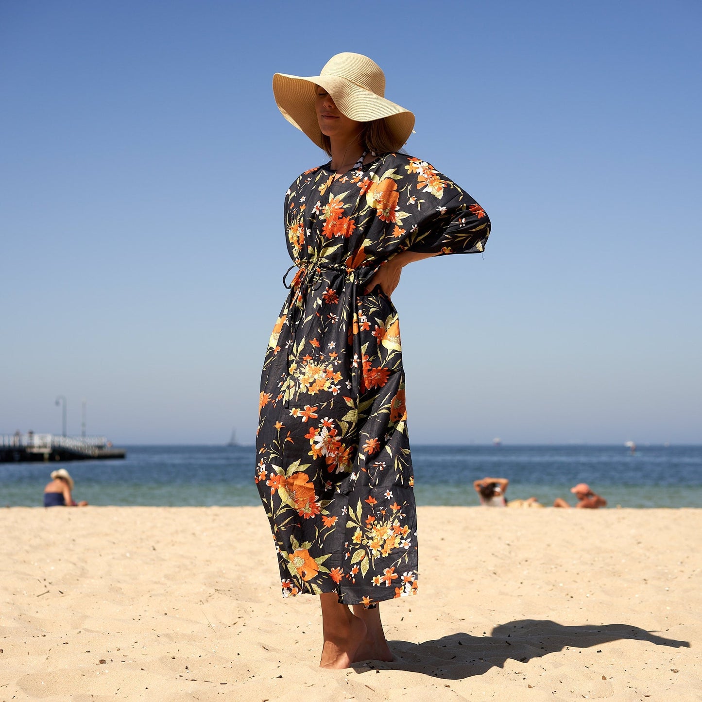 Cozy kimono robe with a unique and stylish print