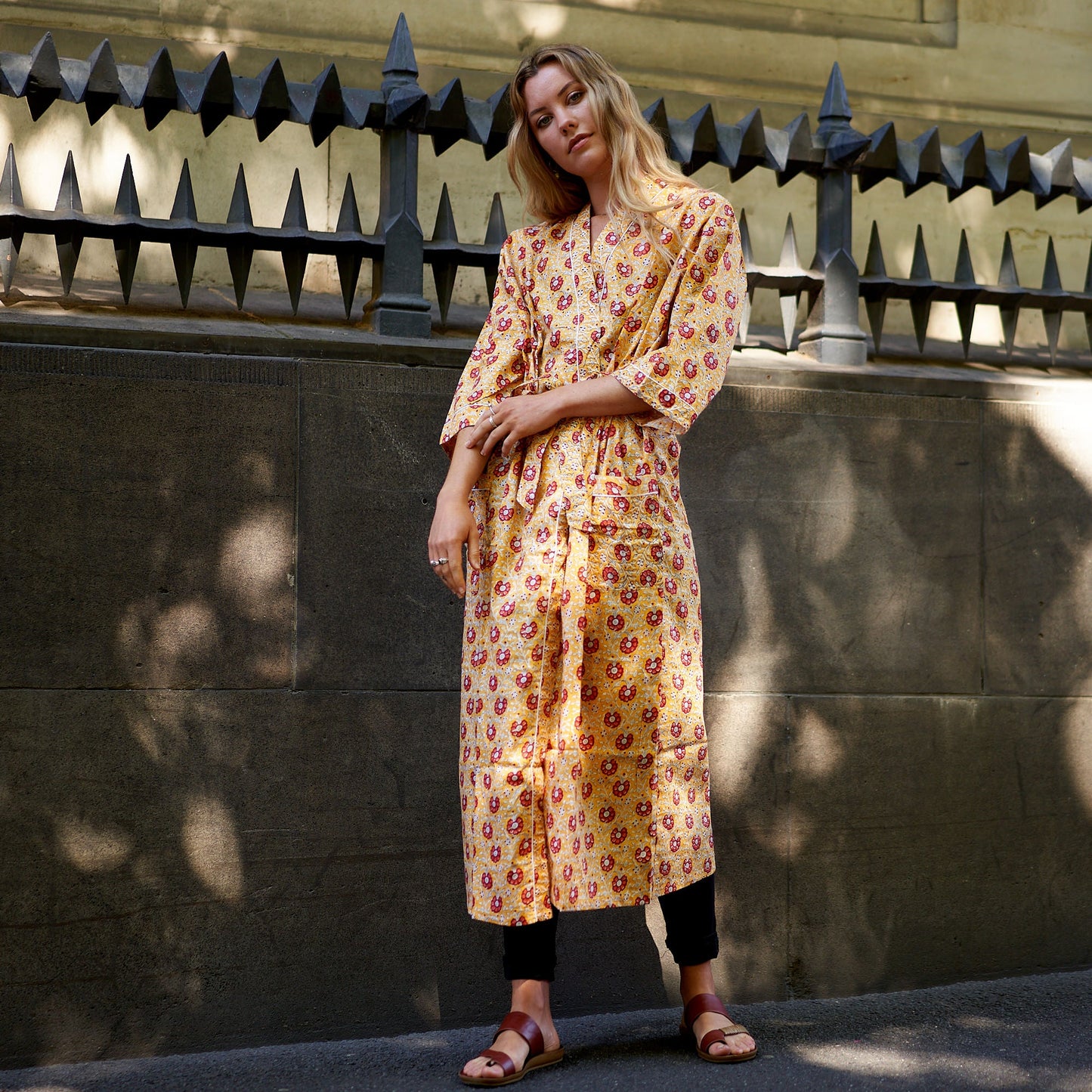 Cotton Luau Kimono – 100% Cotton, Hand-Screen Printed, Lightweight & Versatile