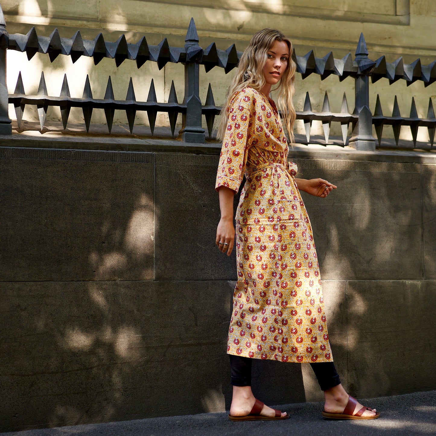 Cotton Luau Kimono – 100% Cotton, Hand-Screen Printed, Lightweight & Versatile