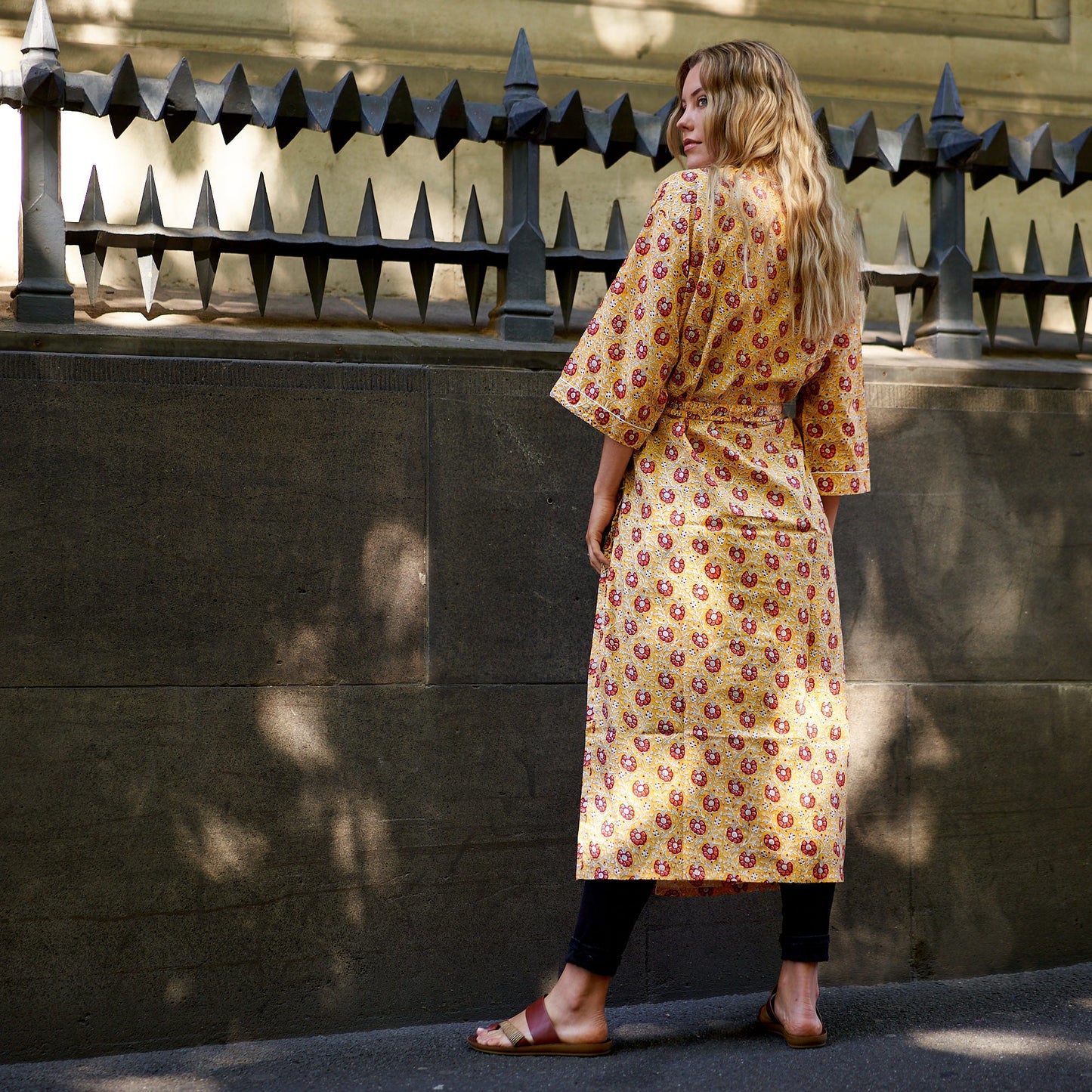 Cotton Luau Kimono – 100% Cotton, Hand-Screen Printed, Lightweight & Versatile