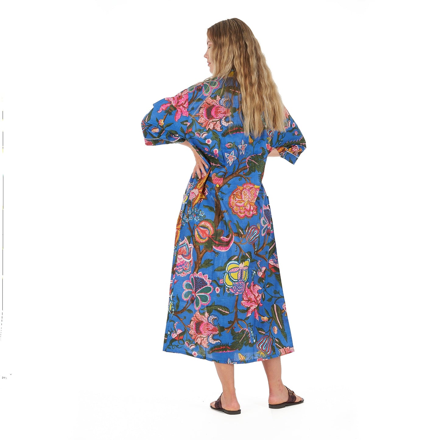 Boldly Beautiful Kimono Robe – Frida Kahlo Inspired, Cotton, Versatile & Lightweight
