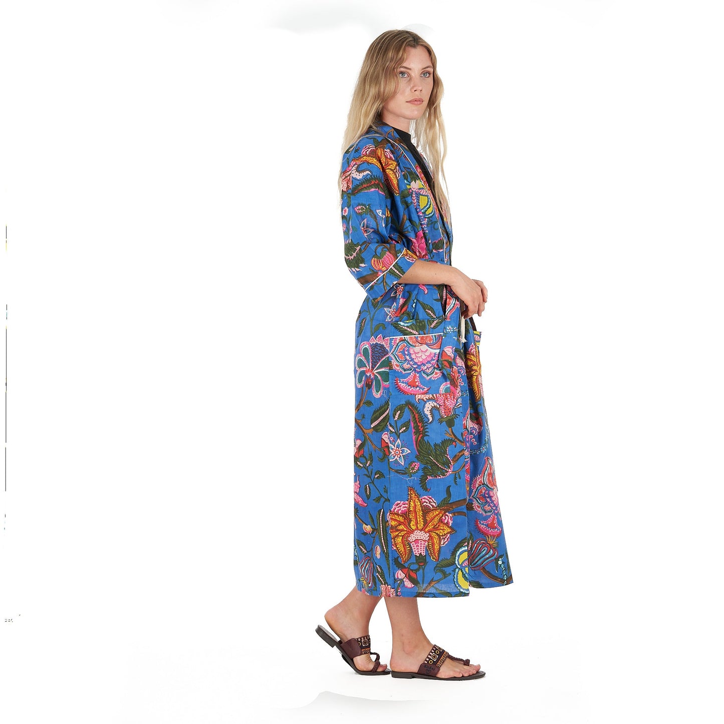 Boldly Beautiful Kimono Robe – Frida Kahlo Inspired, Cotton, Versatile & Lightweight