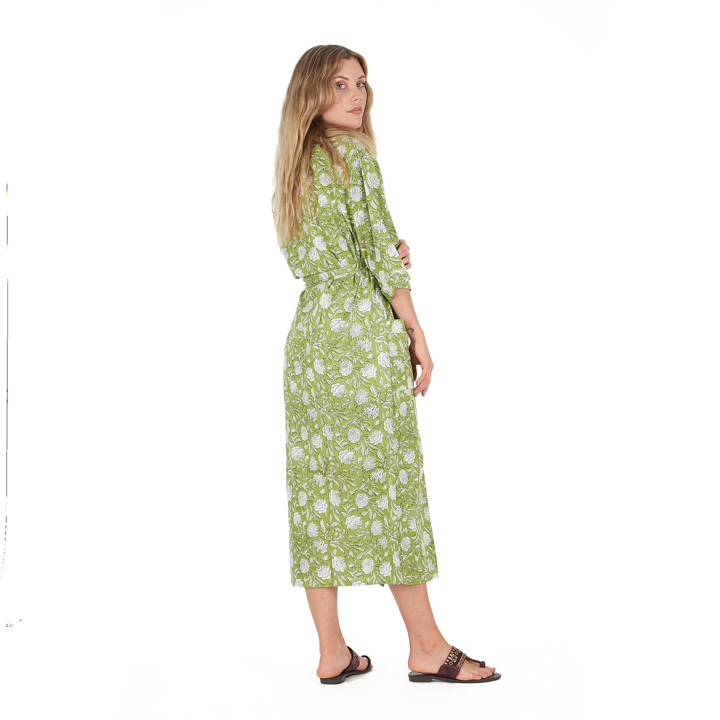 Soothing Sanctuary Kimono Robe – Frida Kahlo Inspired, Cotton, Versatile & Elegant