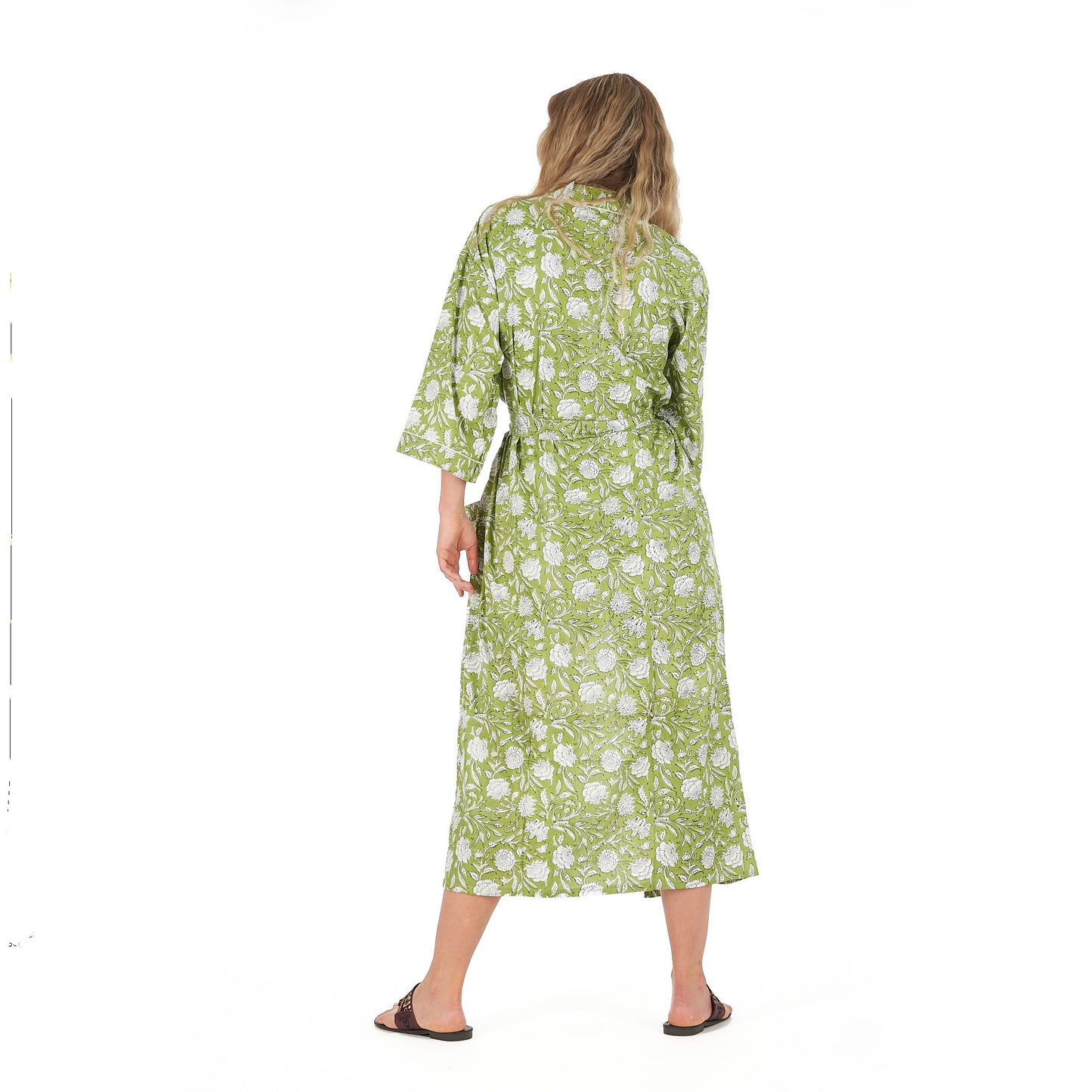 Soothing Sanctuary Kimono Robe – Frida Kahlo Inspired, Cotton, Versatile & Elegant