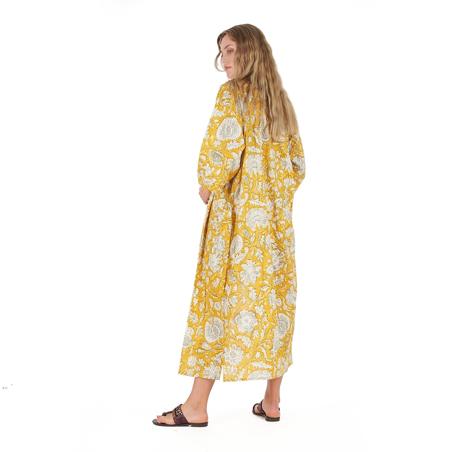Summer Love Kimono Robe – Hand Screen Printed, Cotton, Versatile