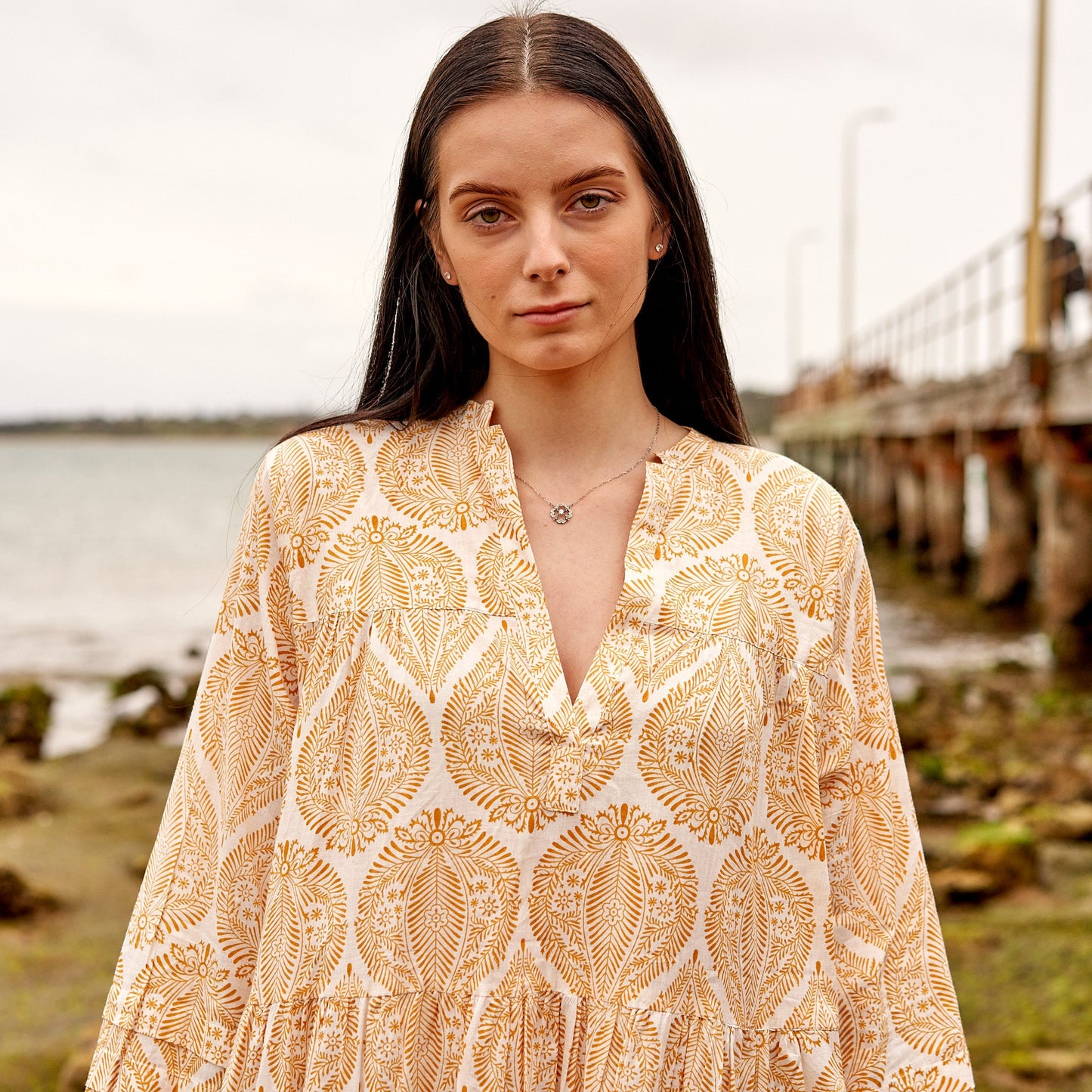 Cotton Maxi Summer Boho Dress - Avya