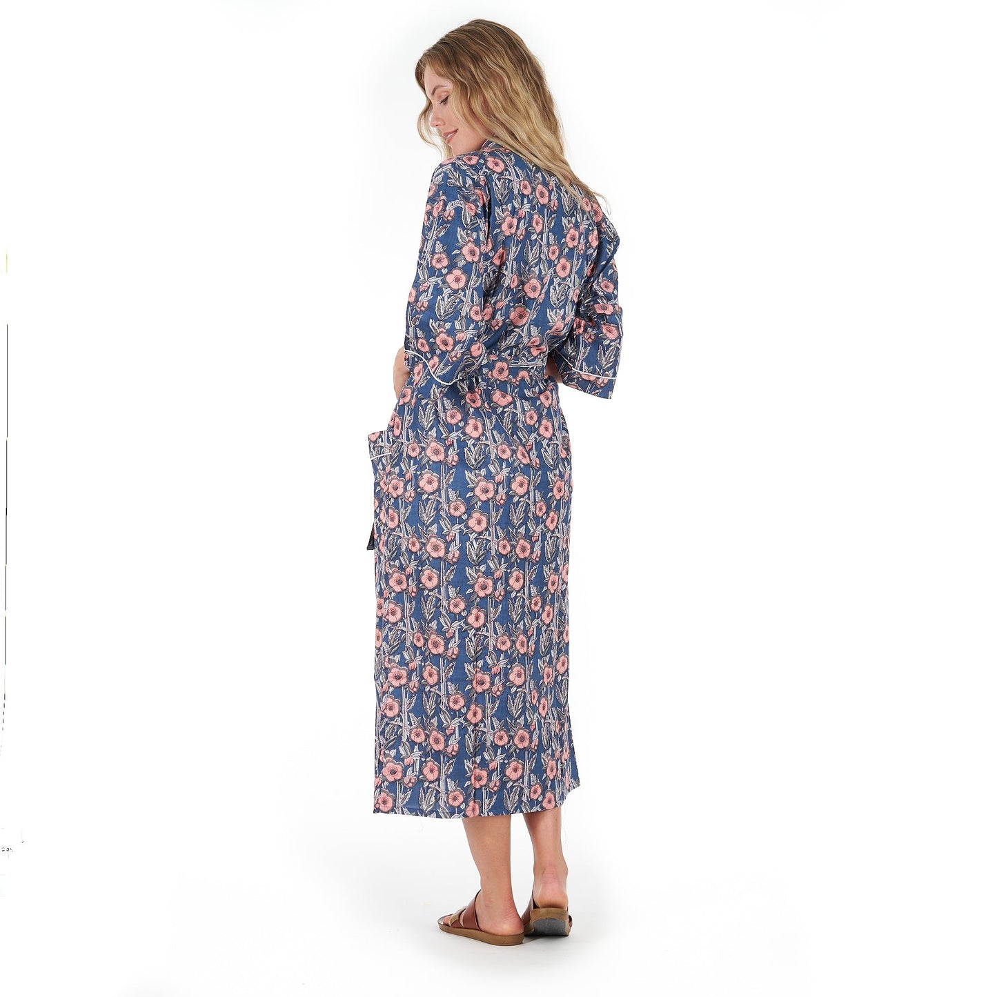 R & R Chic Cotton Kimono – Frida Kahlo-Inspired, Hand-Printed, Lightweight & Versatile