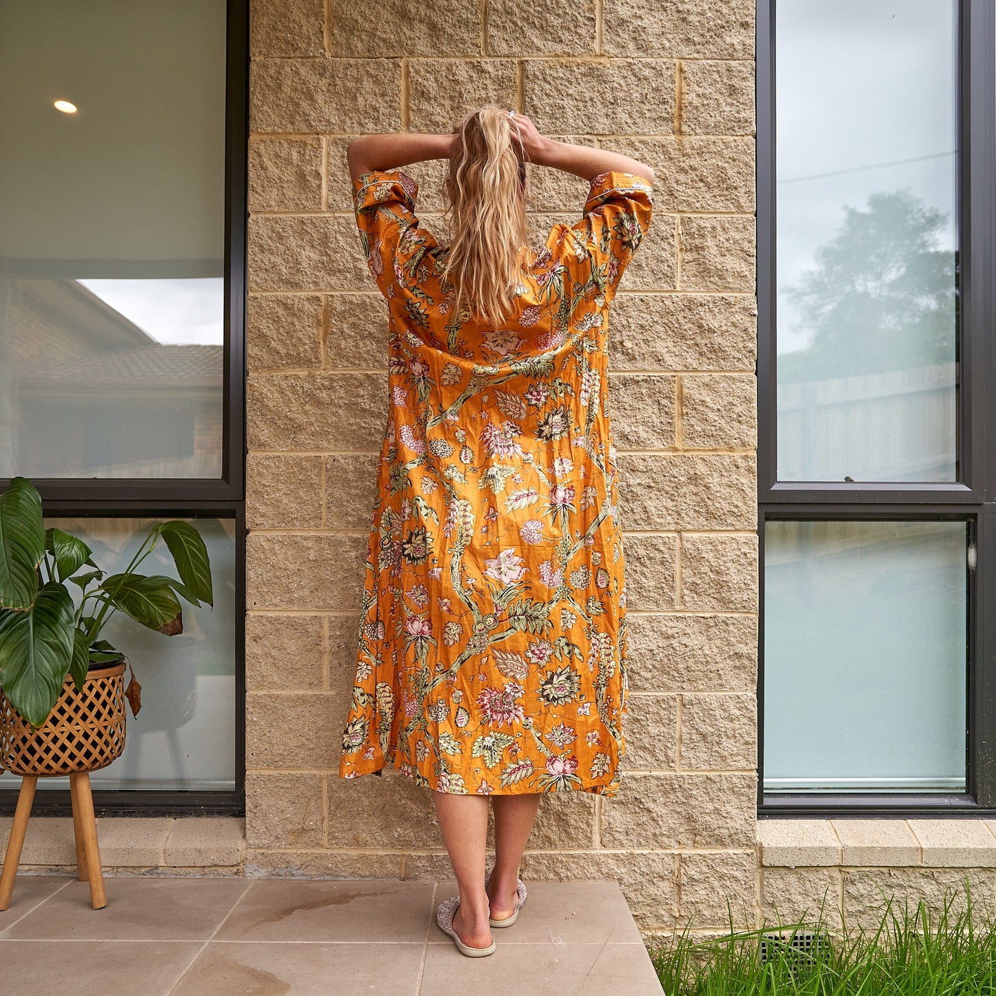 Frida Cotton Kimono Bathrobe - Valentine’s Day Gift