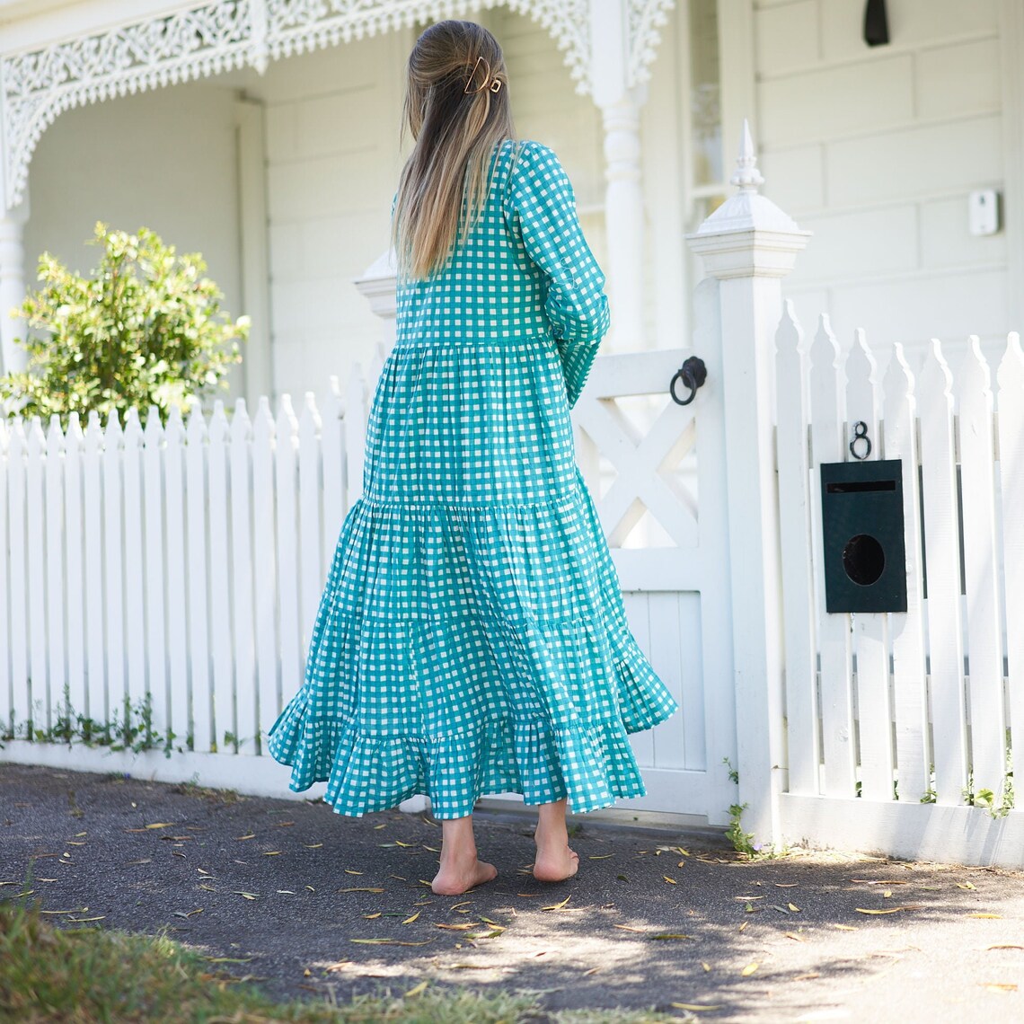 Elegant wrap dress with a bohemian-inspired design
