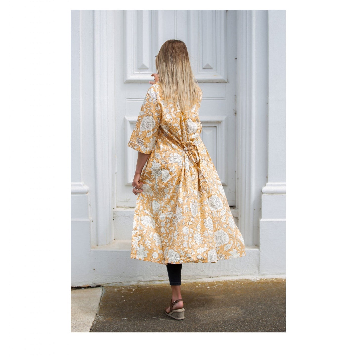 Crimson Dainty Days Cotton Kimono – Bird of Paradise Print, Free Size
