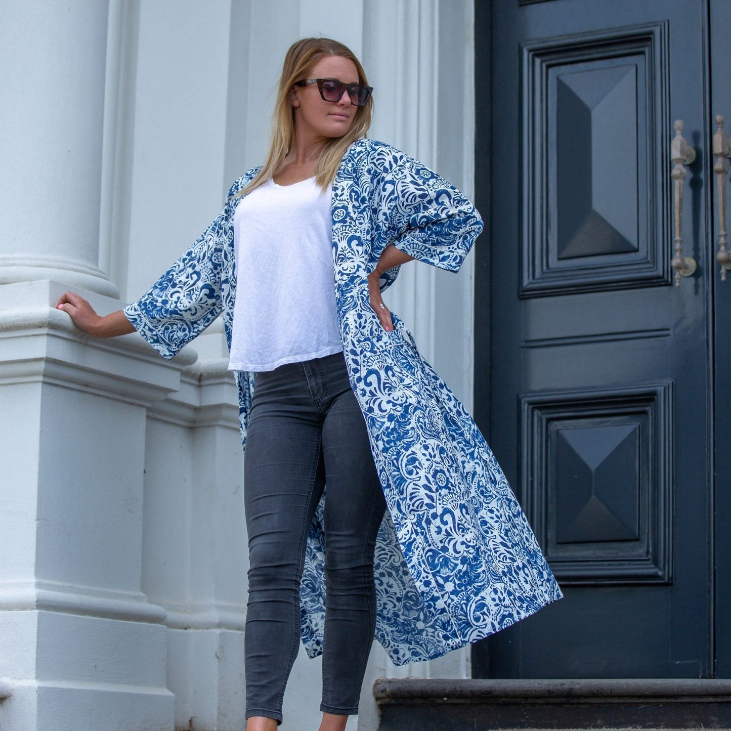 Precious China Piece Kimono – Bird of Paradise Print Cotton Robe