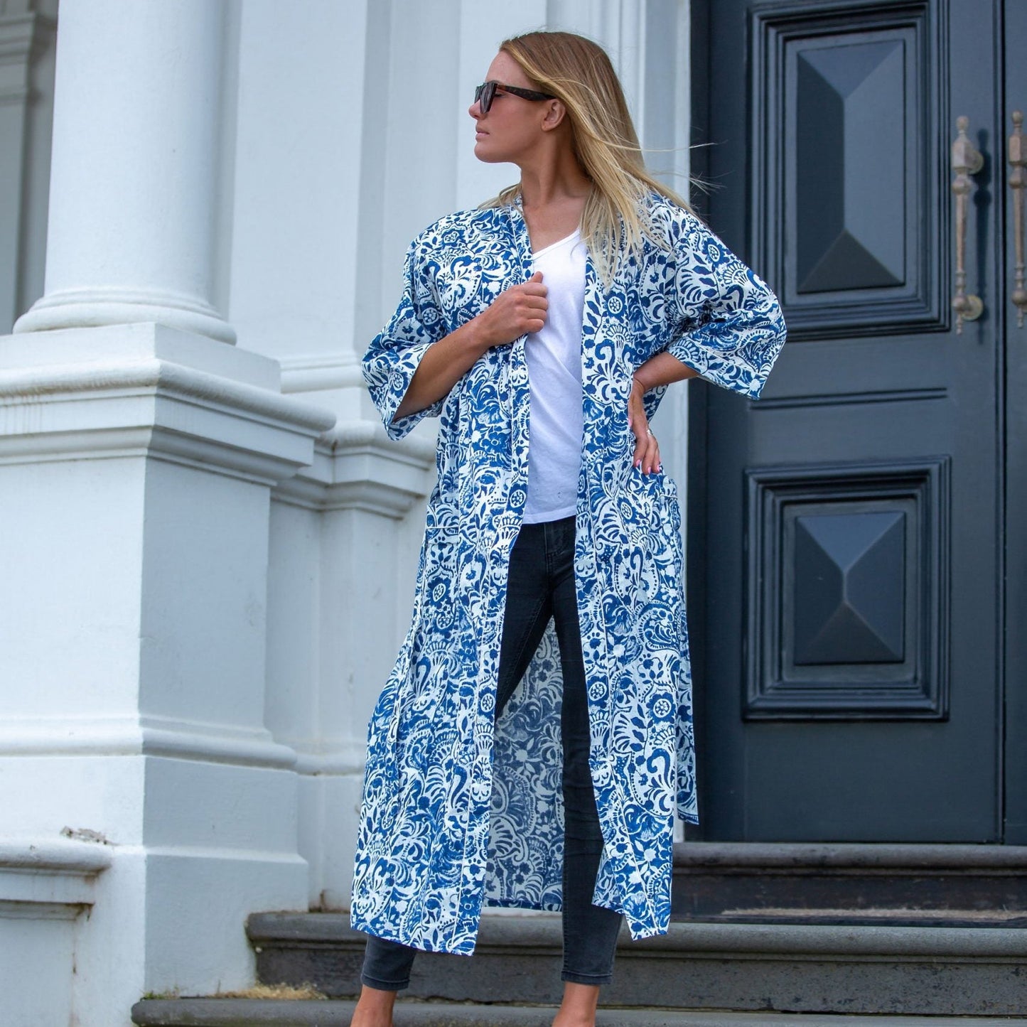 Precious China Piece Kimono – Bird of Paradise Print Cotton Robe