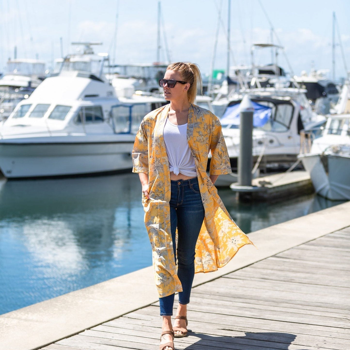 Delicate Dream Kimono – Frida Kahlo Inspired Hand-Printed Cotton Velvet Robe