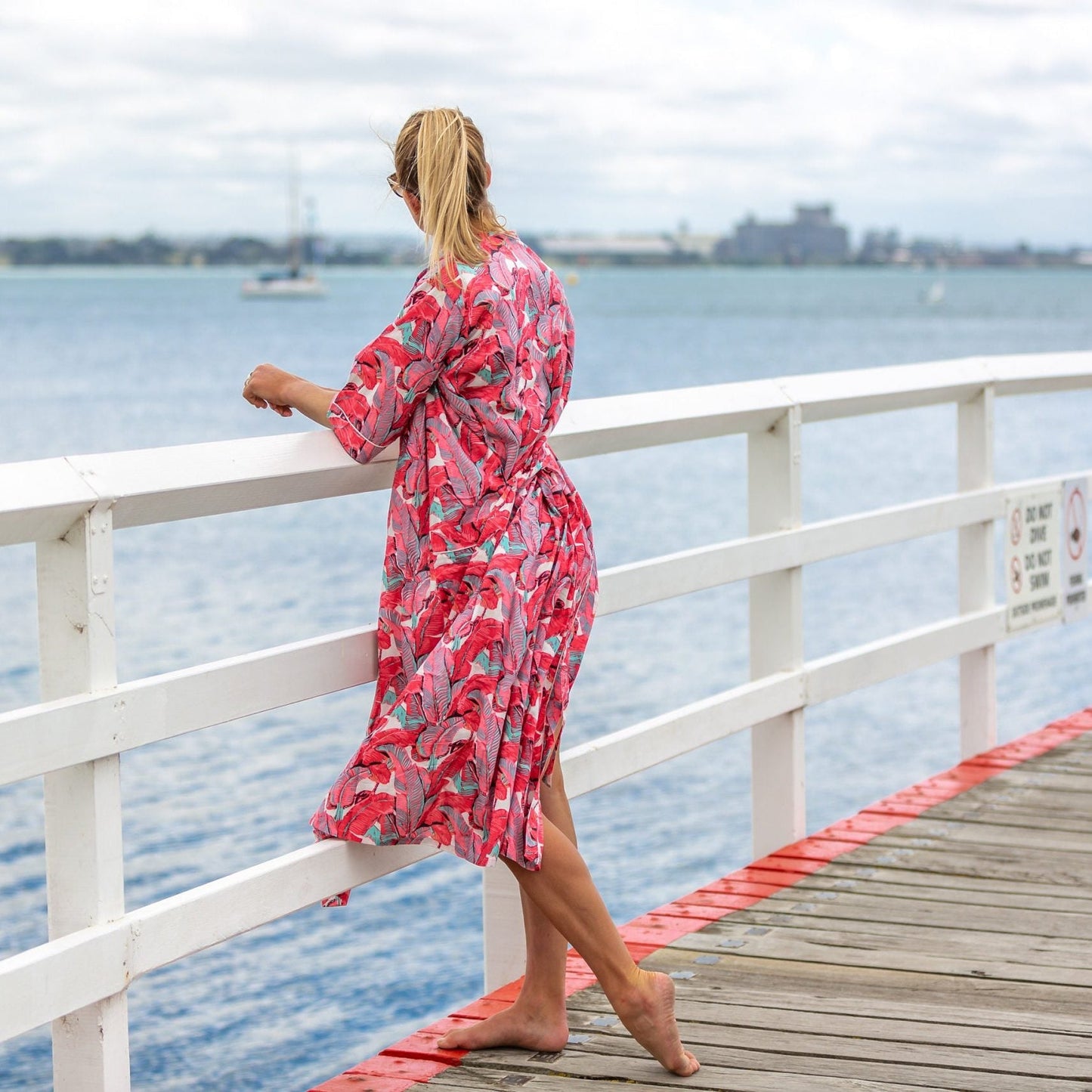Melon Flora Cotton Kimono – Frida Kahlo Inspired