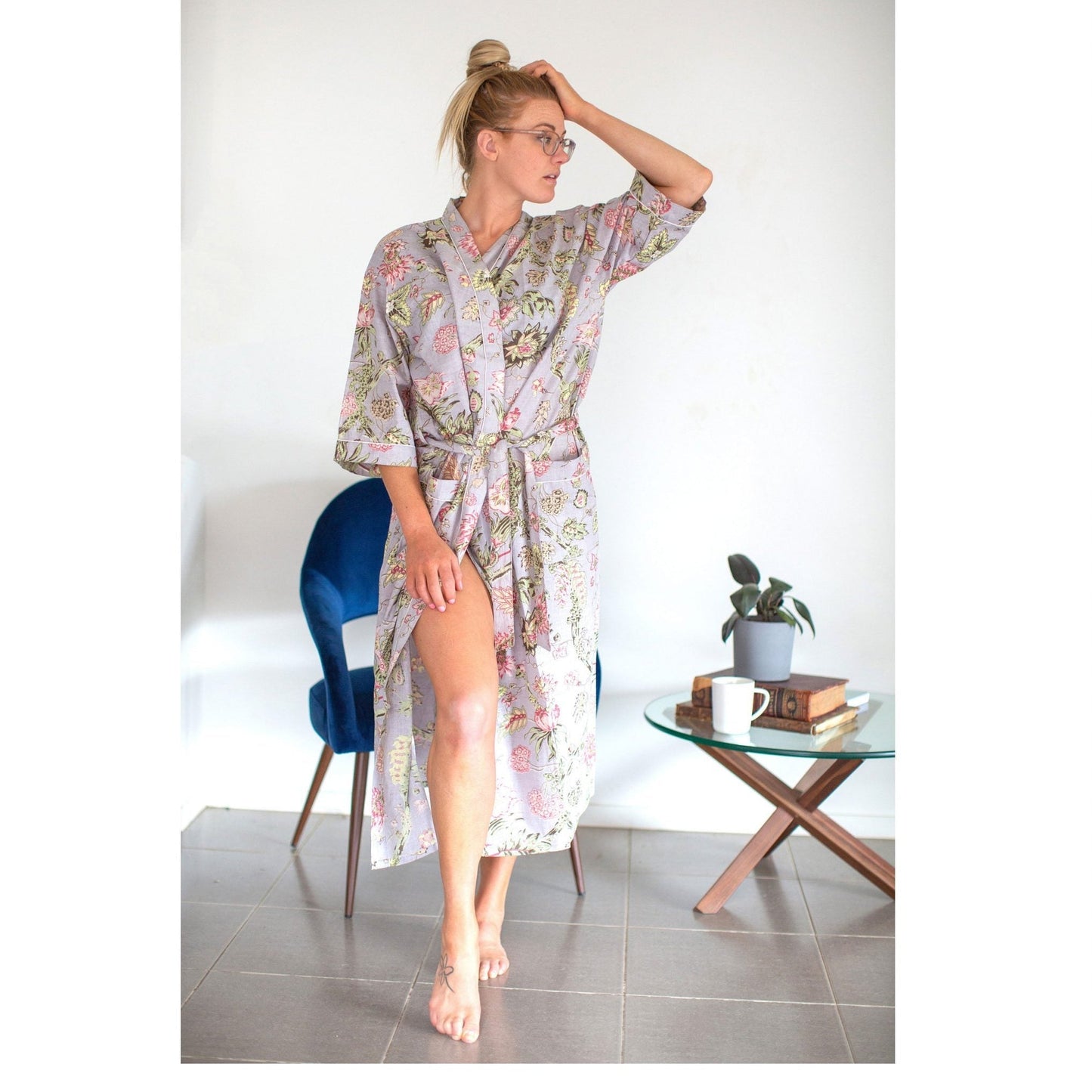 Ficifolia Cotton Kimono – Frida Kahlo Inspired, Limited Edition