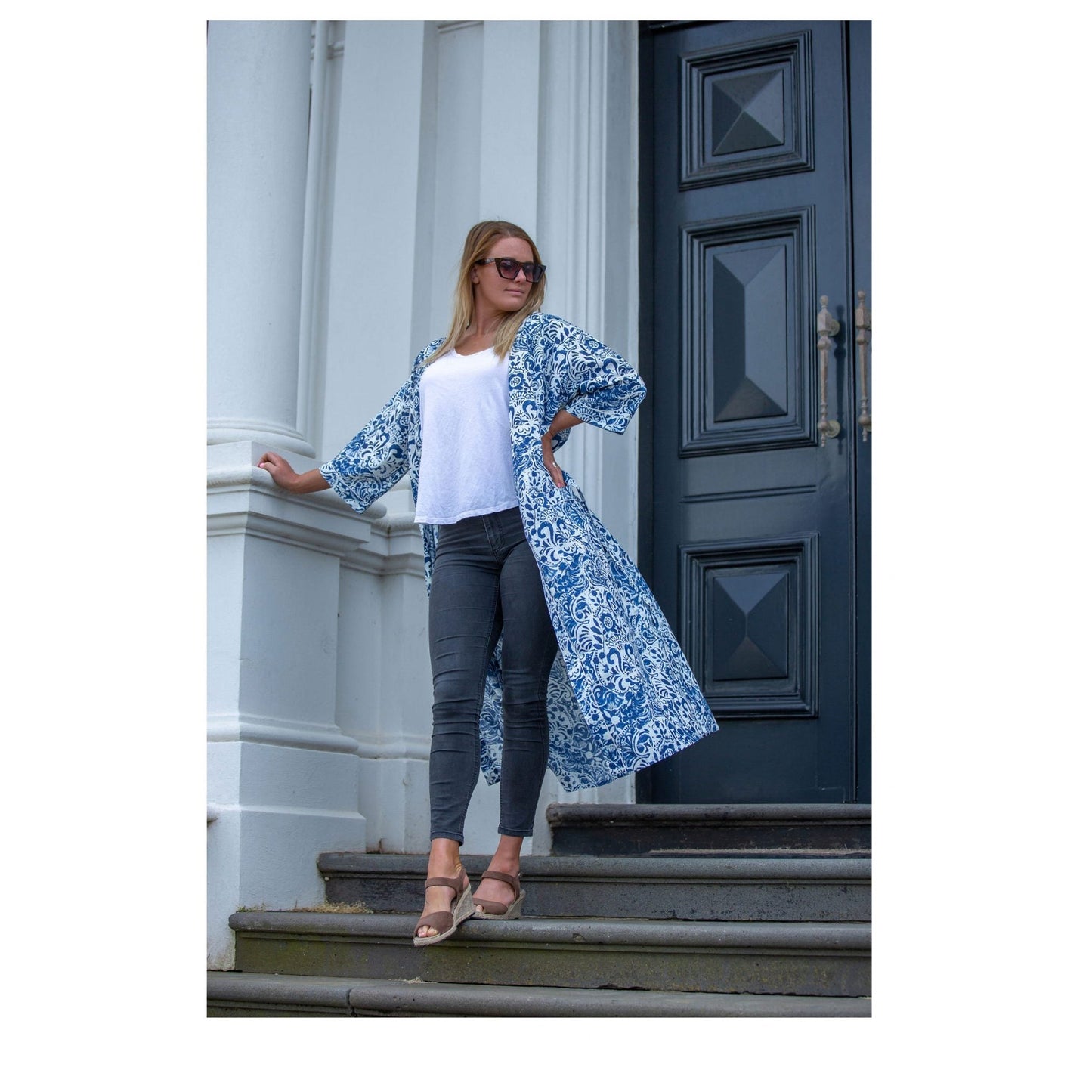 Precious China Piece Kimono – Bird of Paradise Print Cotton Robe