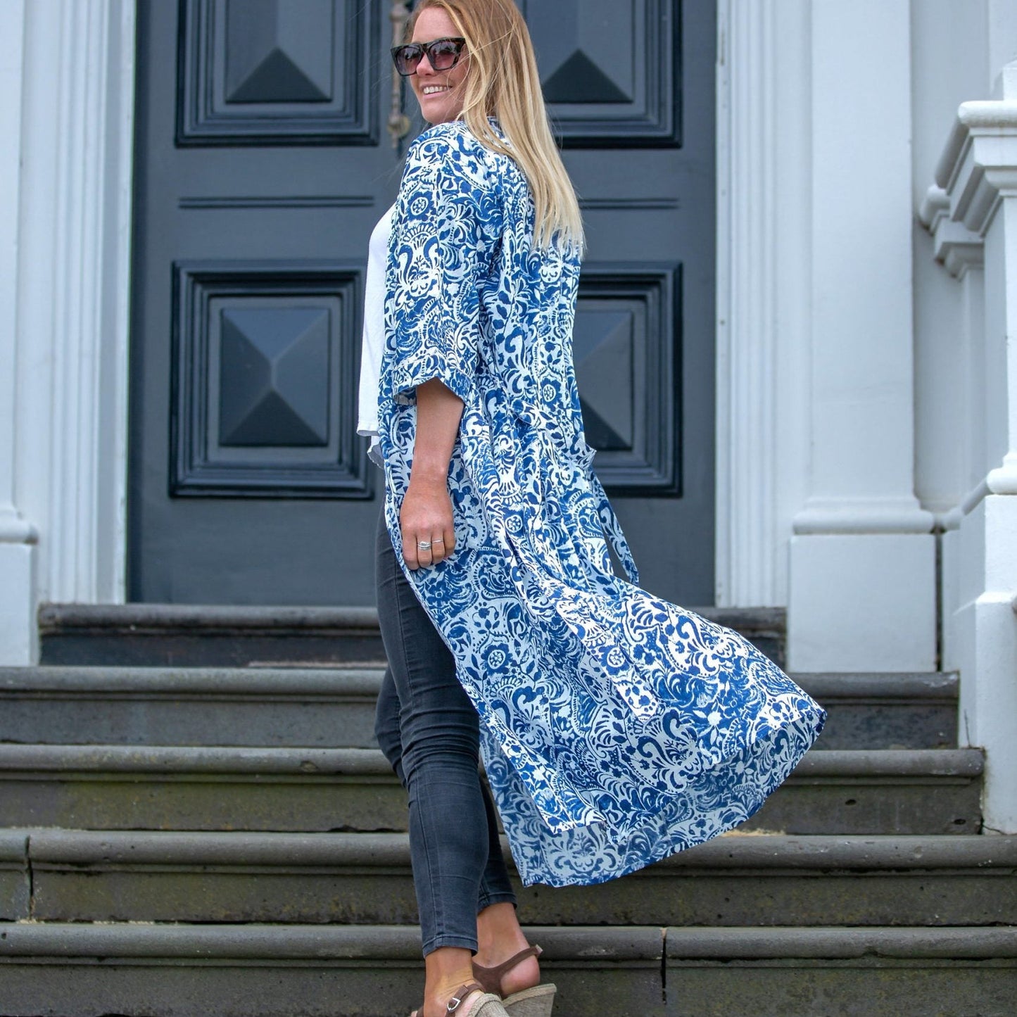 Precious China Piece Kimono – Bird of Paradise Print Cotton Robe