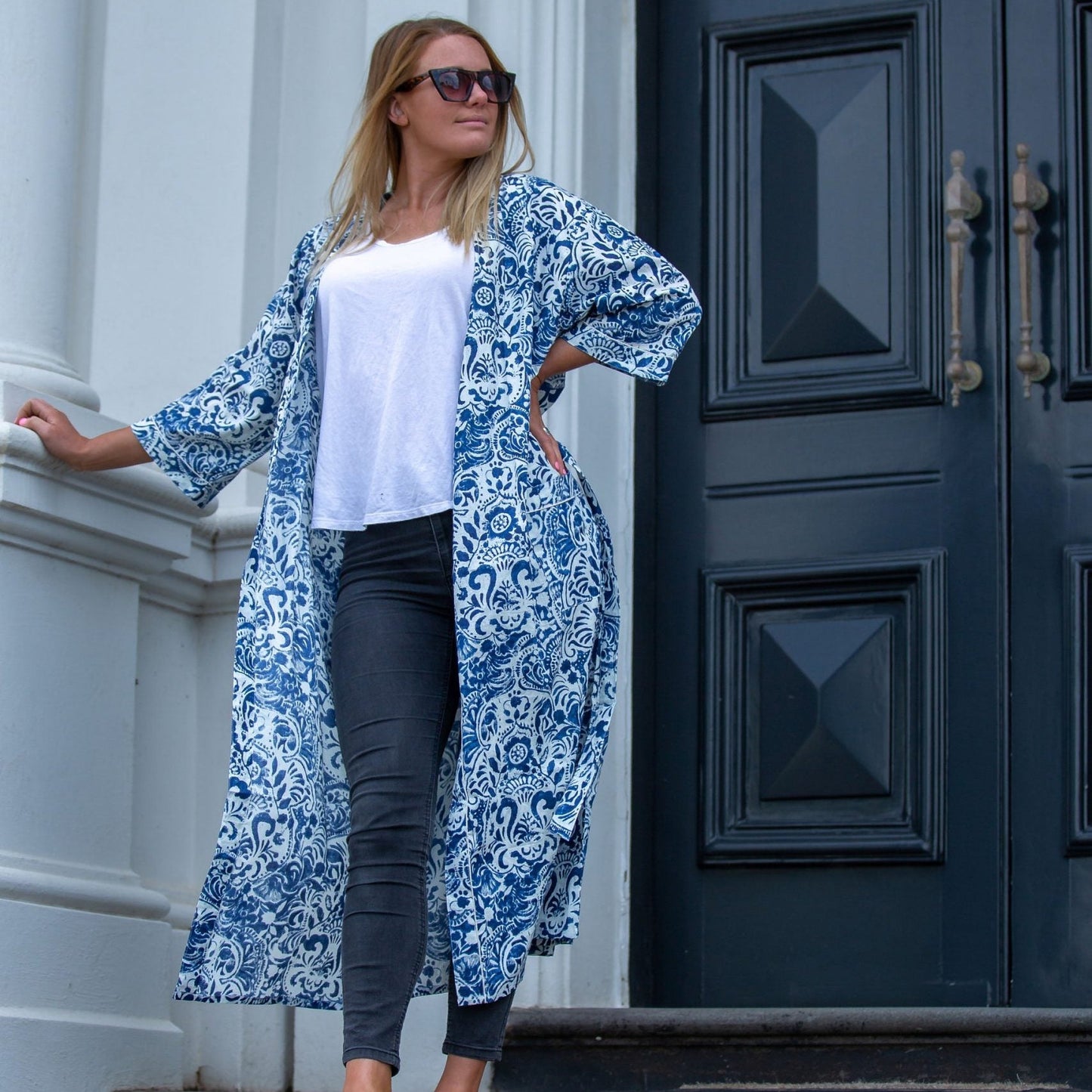 Precious China Piece Kimono – Bird of Paradise Print Cotton Robe