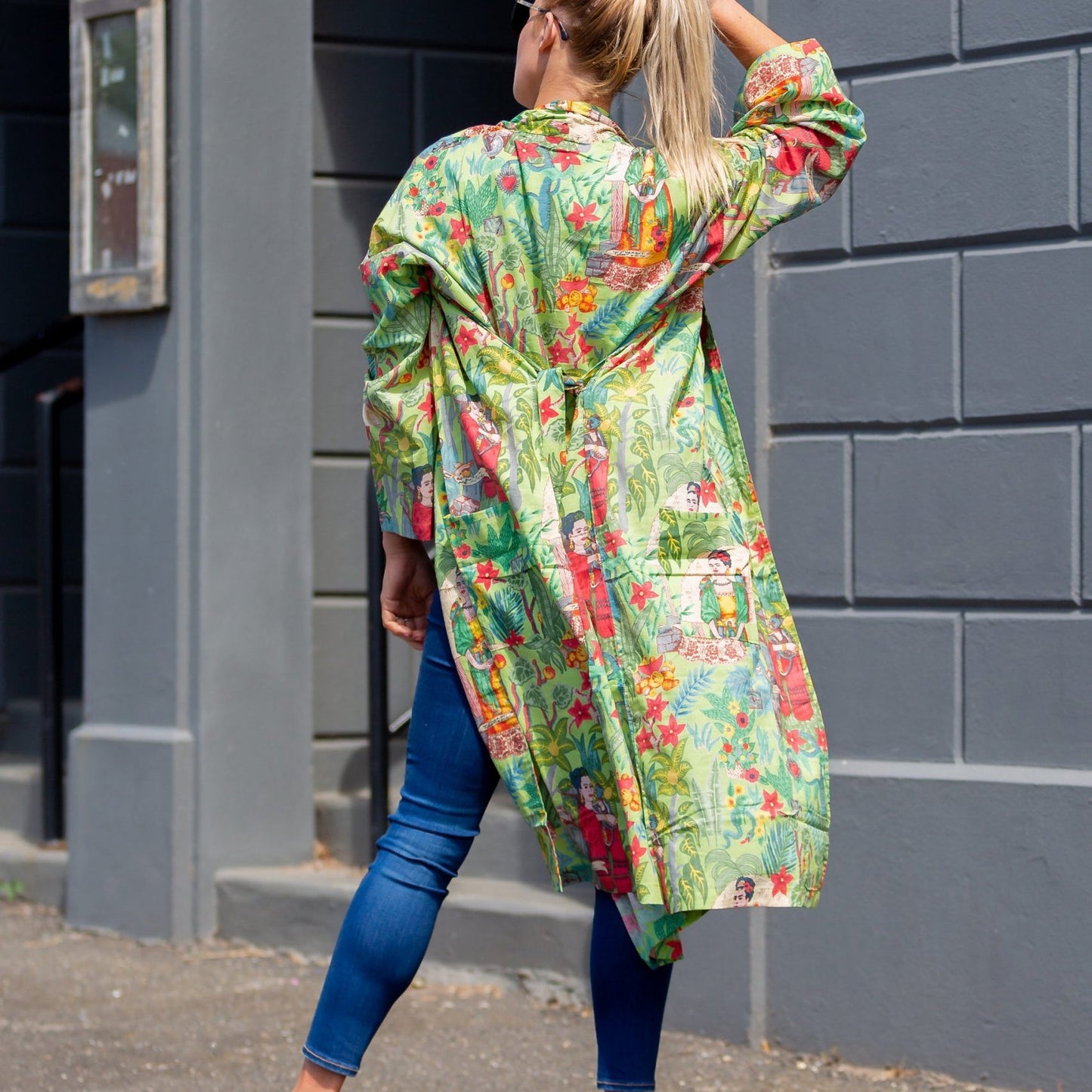 Jungle Days Kimono – Bird of Paradise Print Cotton Robe