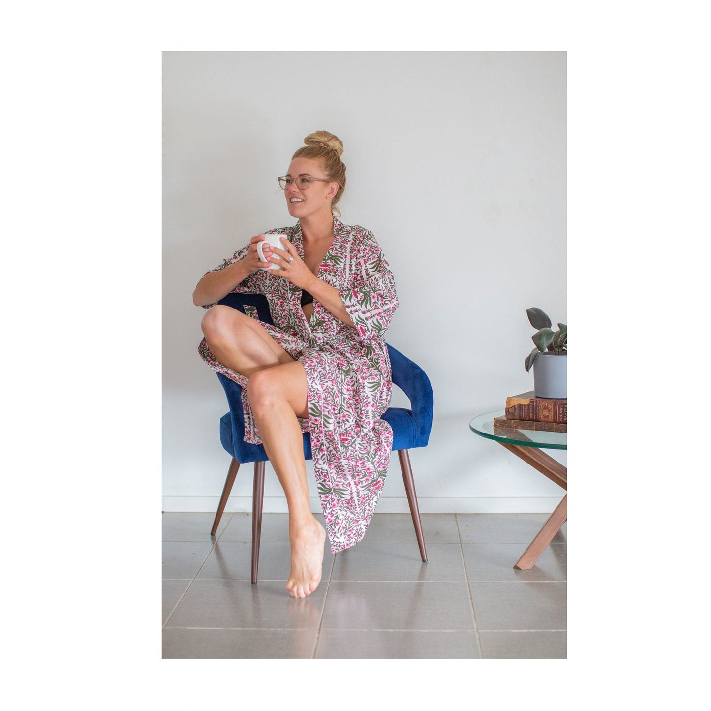 Ficifolia Cotton Kimono – Frida Kahlo Inspired, Limited Edition