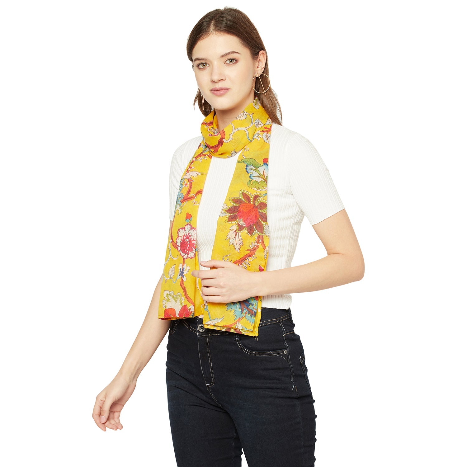 Paradise Blooms 100% Cotton Scarf
