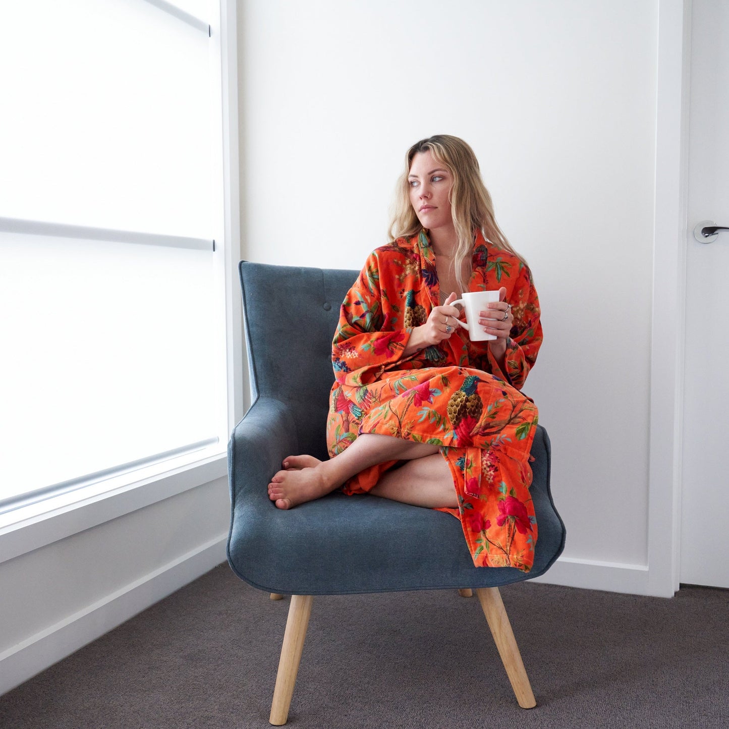 Lightweight kimono with delicate details
