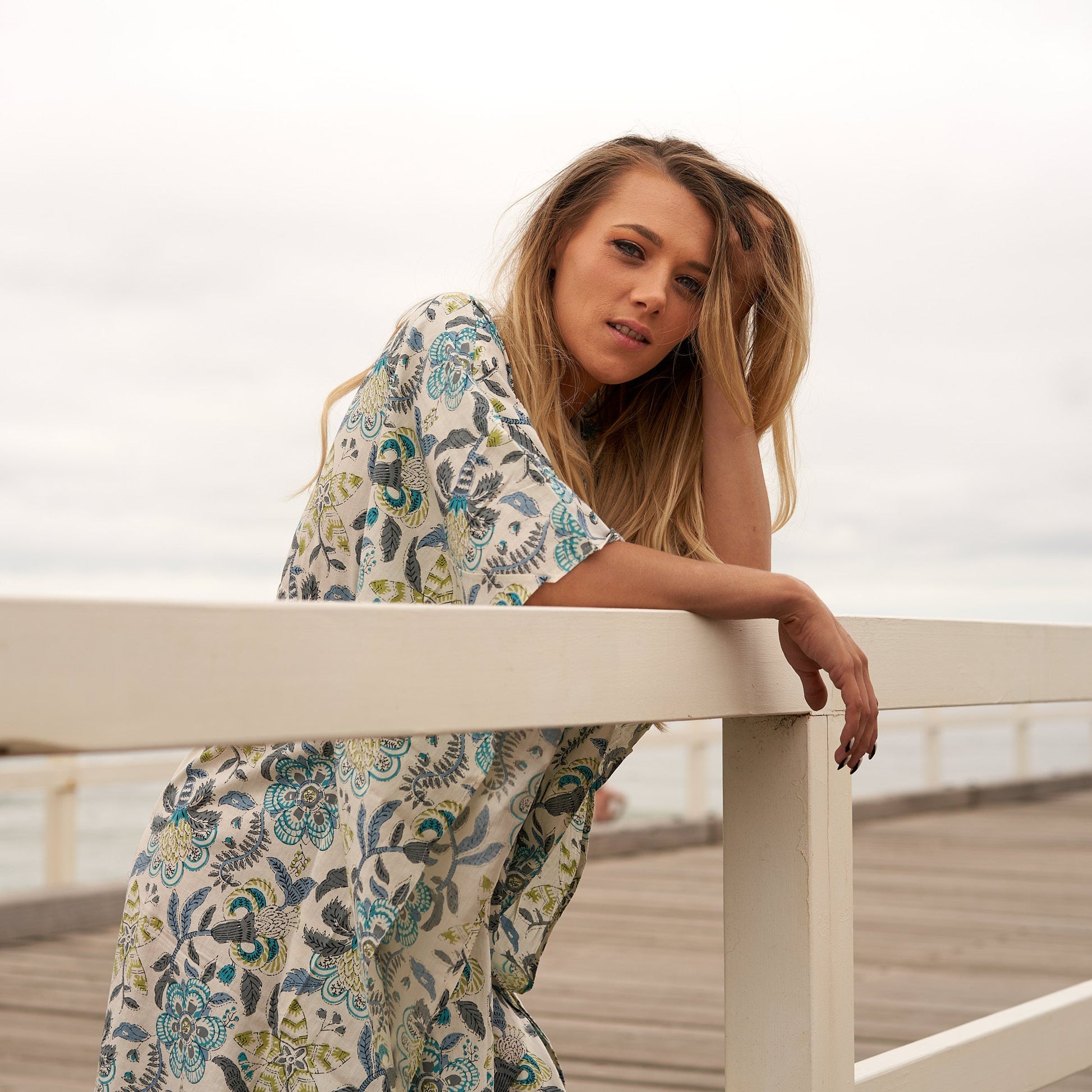 Tranquil Escape 100% Cotton Kaftan
