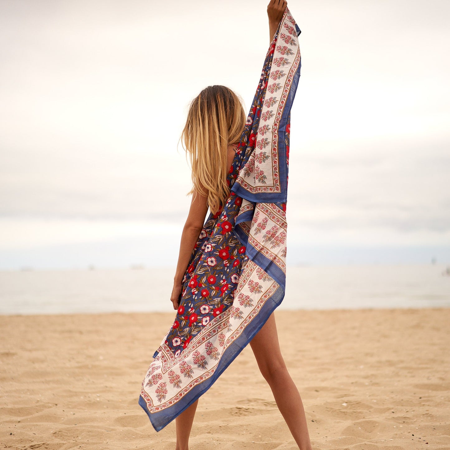 Soak Up the Sunshine 100% Cotton Boho Sarong – Handmade Tropical Pareo Beach Cover-Up, Shawl, Skirt & Scarf