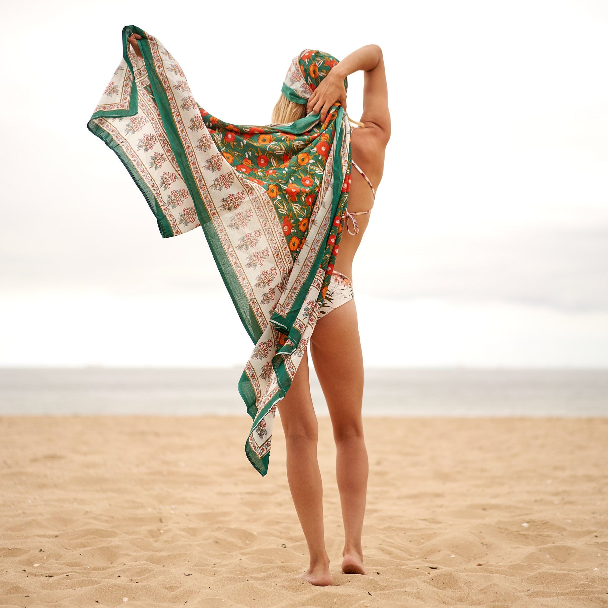 Vibrant printed sarong for summer outings
