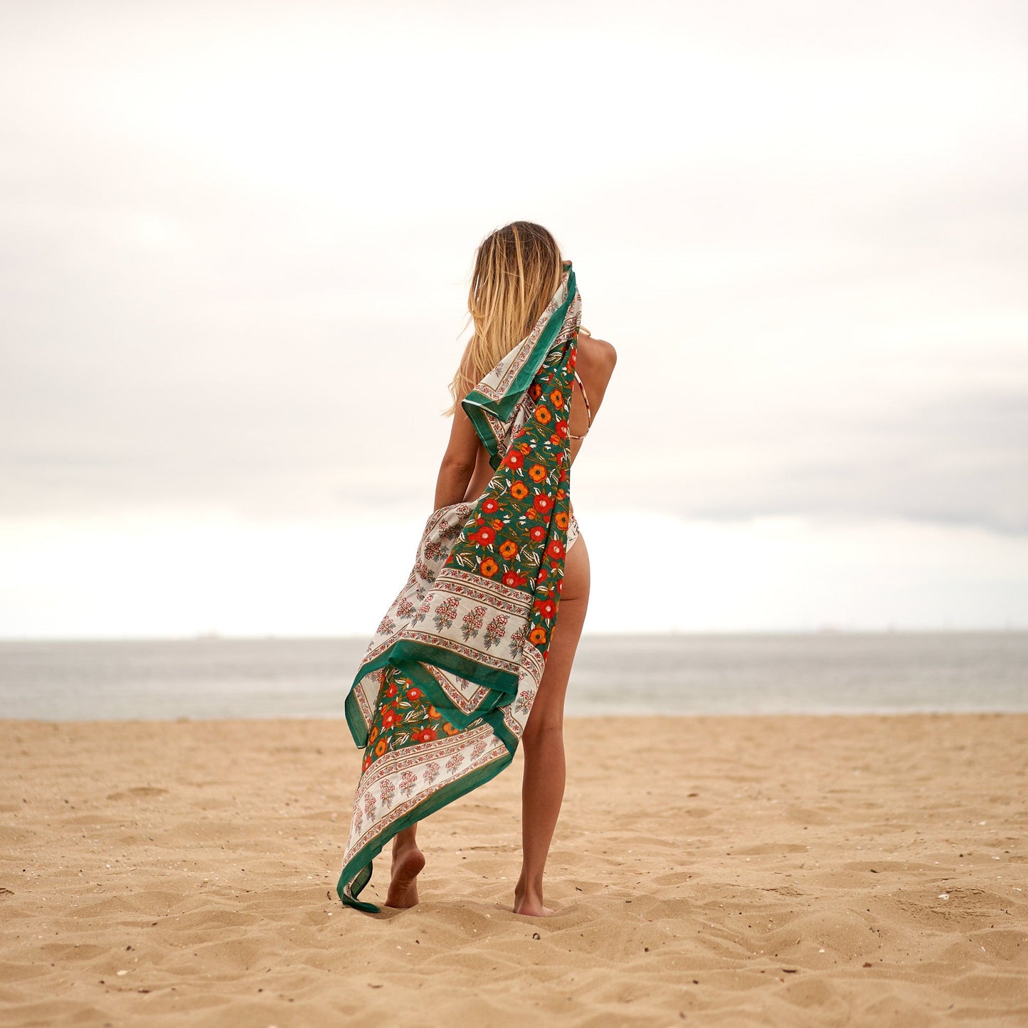 Island in the Sun 100% Cotton Handmade Boho Sarong – Tropical Beach Cover-Up, Skirt, Shawl, & Scarf