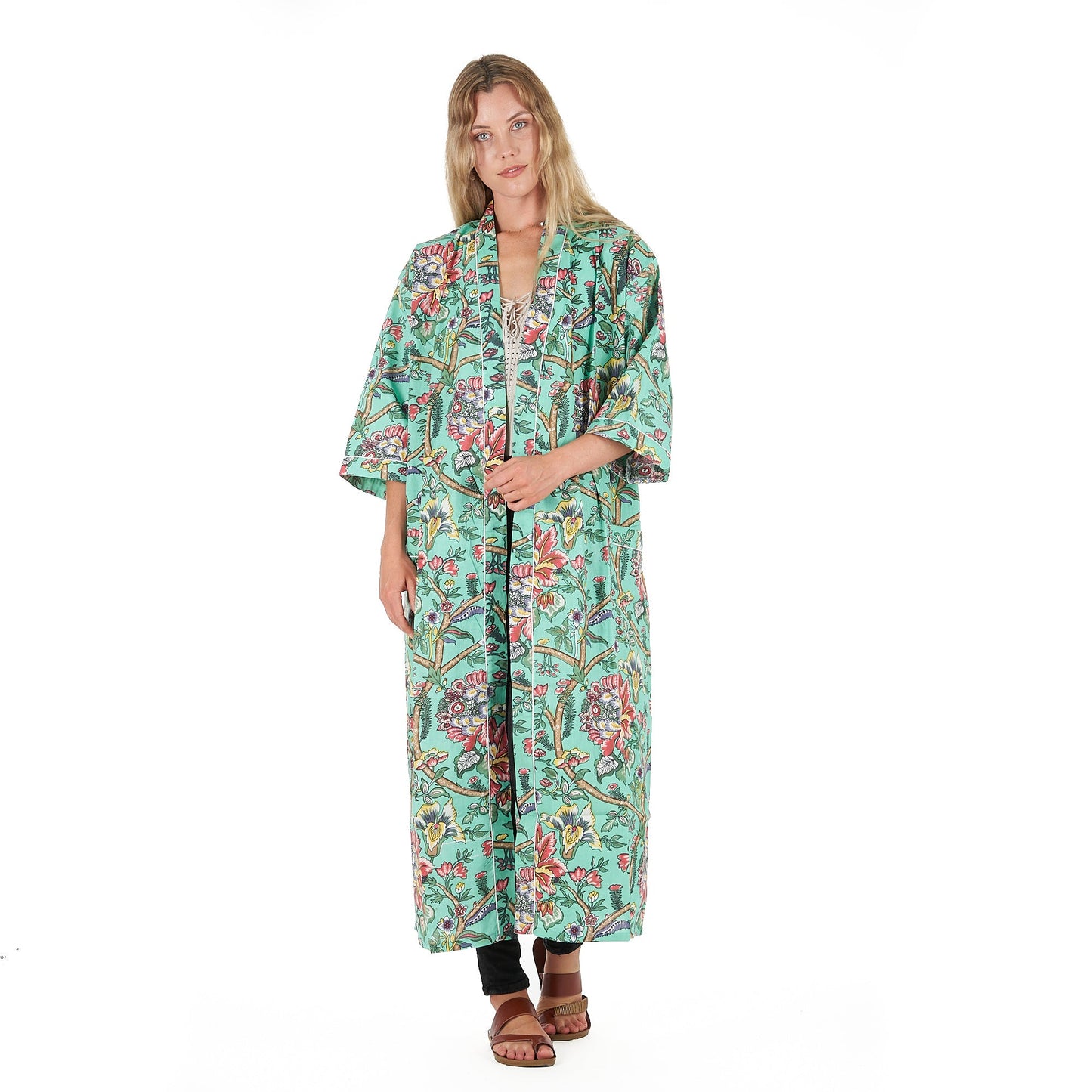 Calm & Collected Kaftan – Hand-Screen Printed, Lightweight & Versatile