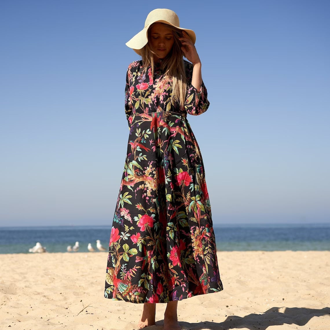 Tropical Treasures 100% Cotton Maxi Dress