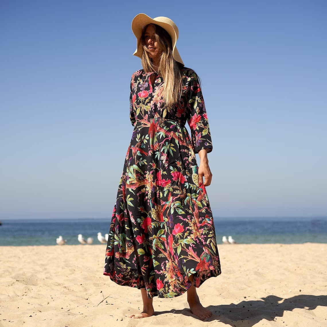 Tropical Treasures 100% Cotton Maxi Dress
