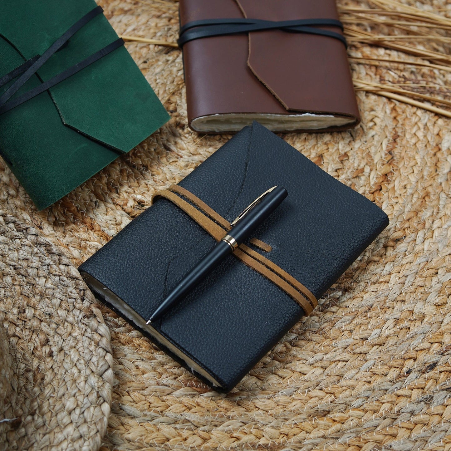 Vintage Leather Journal – Black Resistance