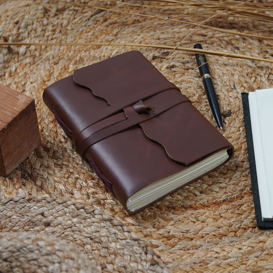 Vintage Leather Journal - Antique Adventures