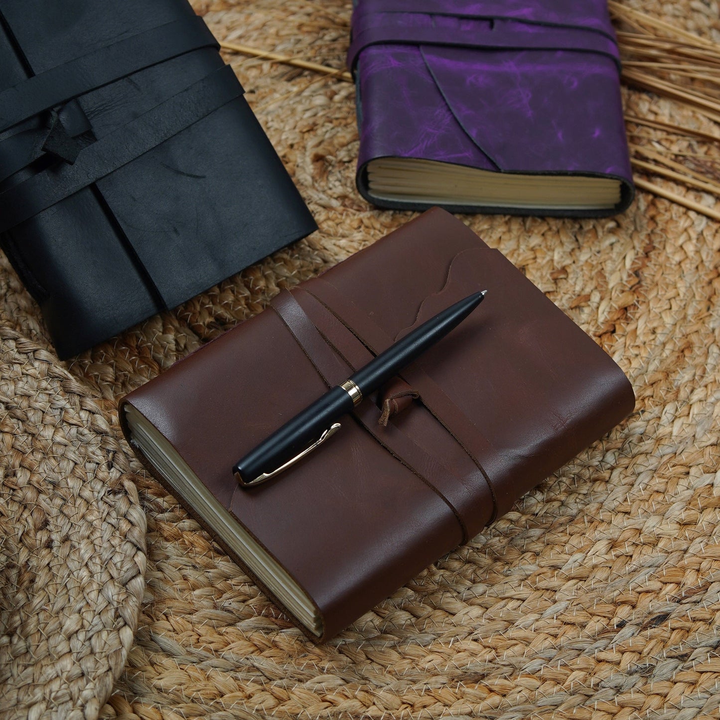 Vintage Leather Journal - Antique Adventures