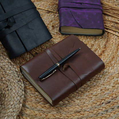Vintage Leather Journal - Antique Adventures