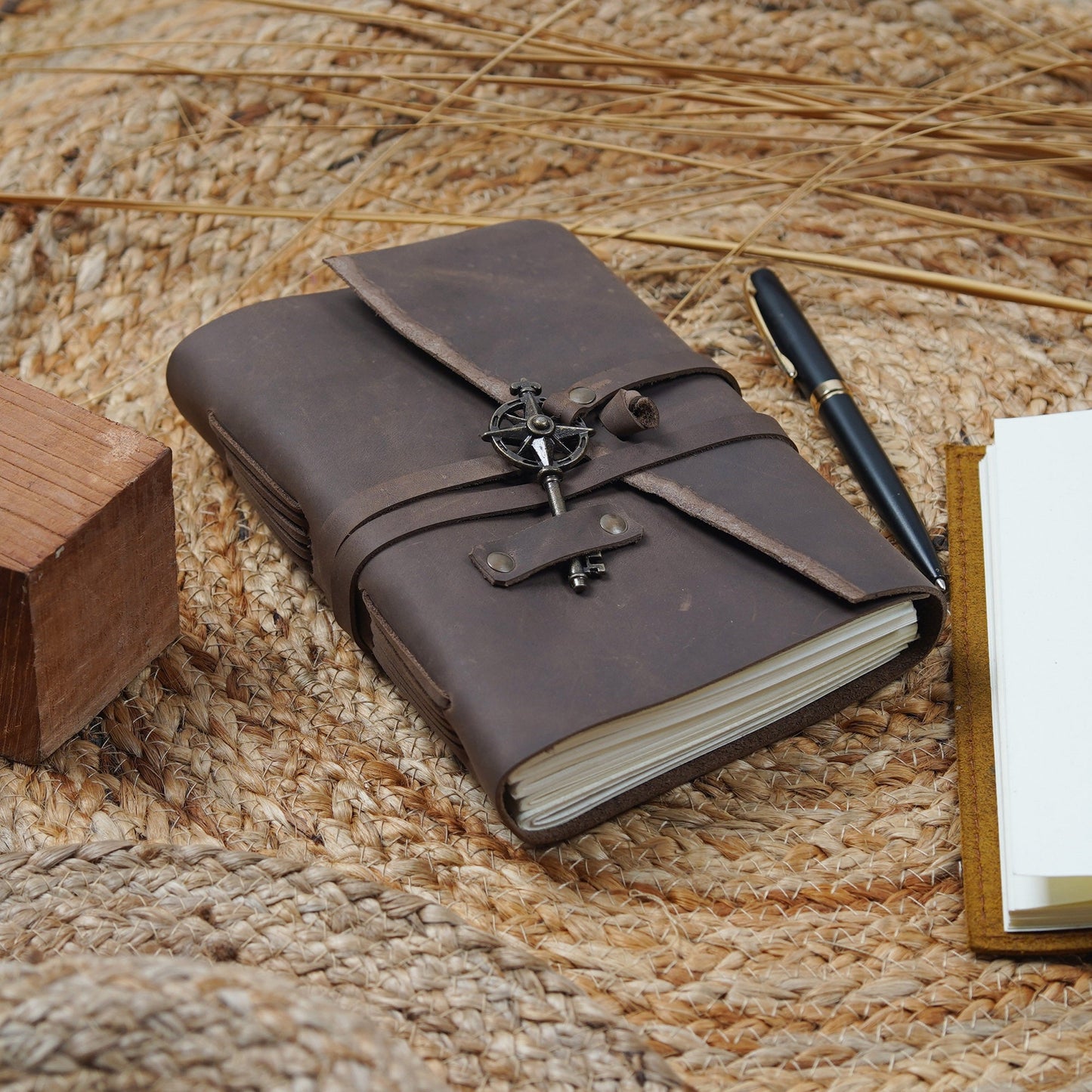 Vintage Leather Journal – Nomad's Key to Heaven