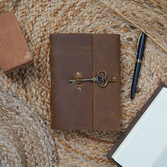 Vintage Leather Journal – Moonlight Serenade