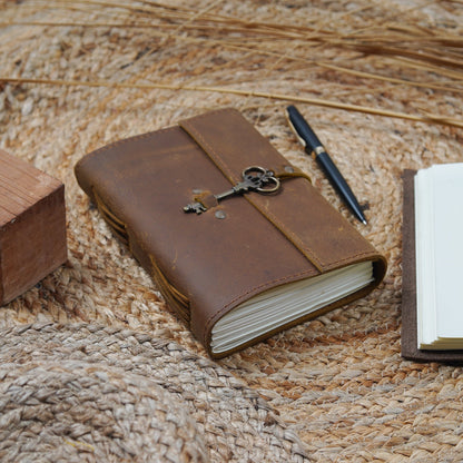 Vintage Leather Journal – Moonlight Serenade