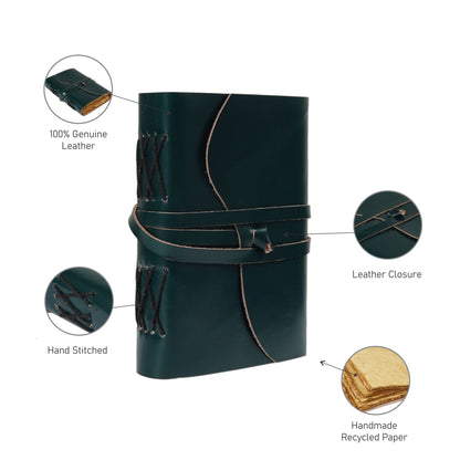 Enchanted Explorer's Vintage Leather Journal