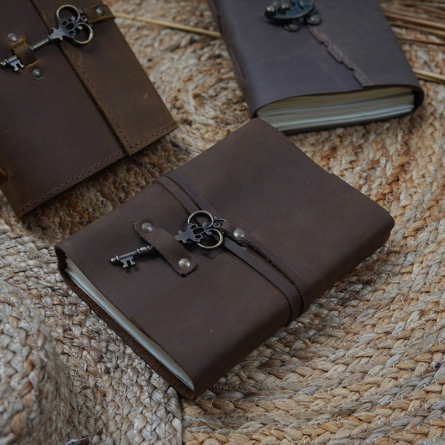 Vintage Leather Journal – Key to Paradise