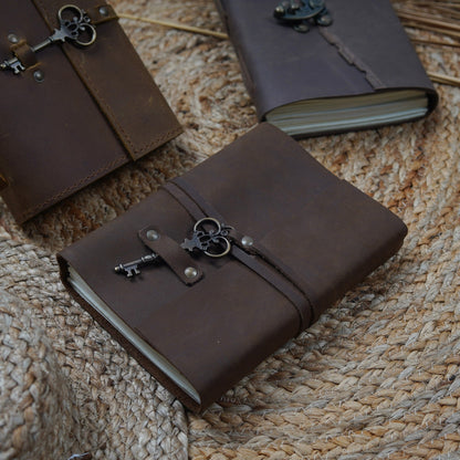 Vintage Leather Journal – Key to Paradise