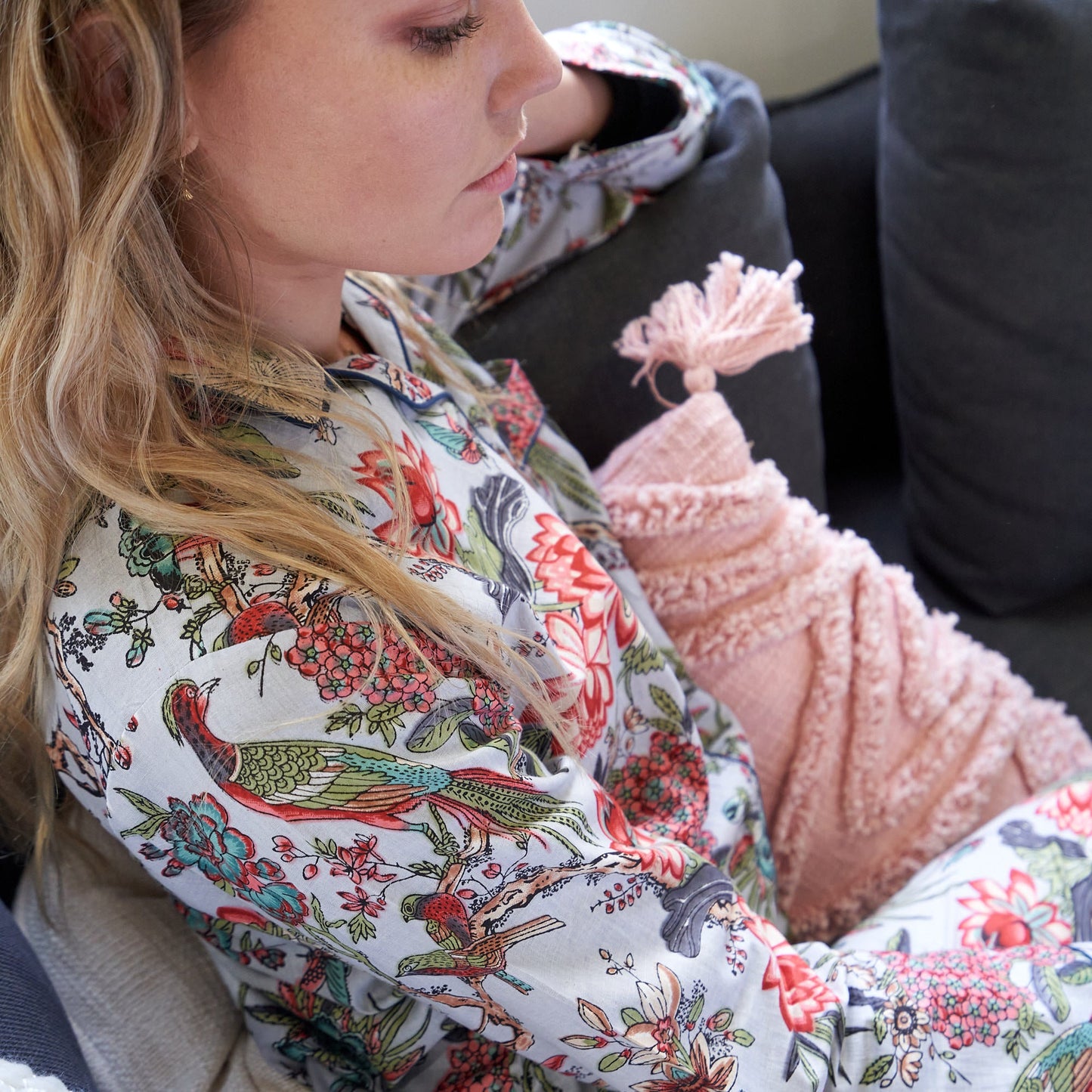 Petal Perfect Pyjama Set – Handcrafted Cotton, Unique Design