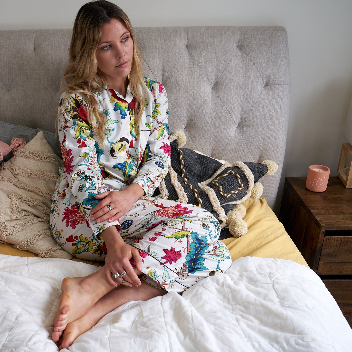Delightful Downtime Pyjama Set – Handcrafted Cotton, Limited Edition