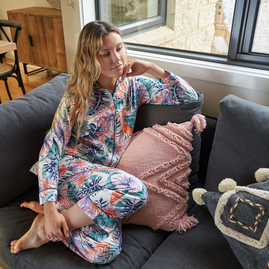 Dreamland Delights Pyjama Set – Hand-Screen Printed Cotton, Stylish & Comfortable Lounge Wear
