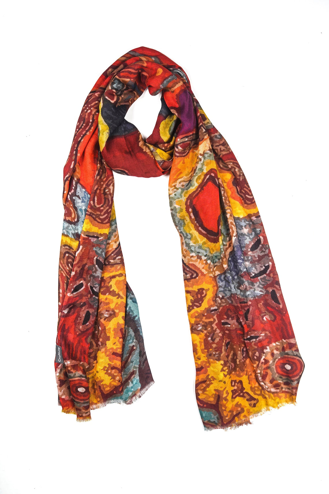 Silk Modal Scarf - Maroon | Soft, Eco-Friendly, Luxury Head or Neck Wrap