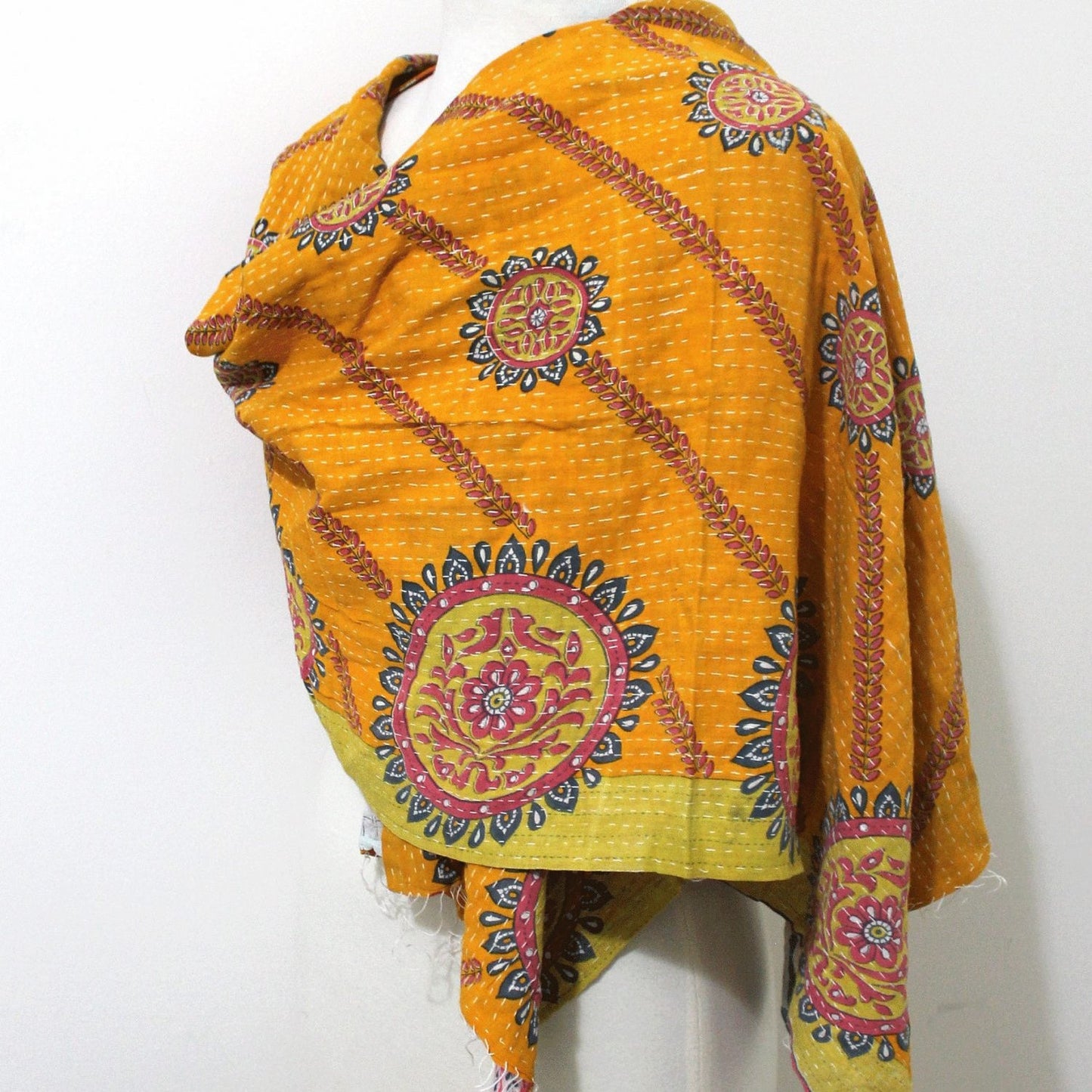 Eclectic Vibrance Cotton Scarf – Reversible, Soft & Lightweight