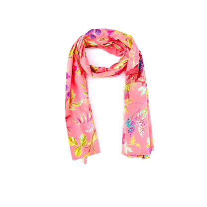 Gardenia Glamour Cotton Scarf – Lightweight & Stylish Wrap
