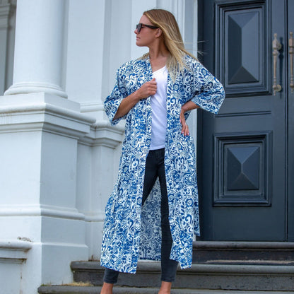 Precious China Piece Kimono – Bird of Paradise Print Cotton Robe